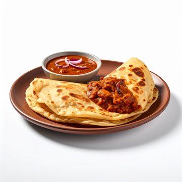 South Indian Parotta and Chicken Curry