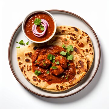 South Indian Parotta and Chicken Curry