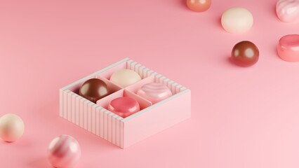 美味しい一口チョコレートセット3D♪