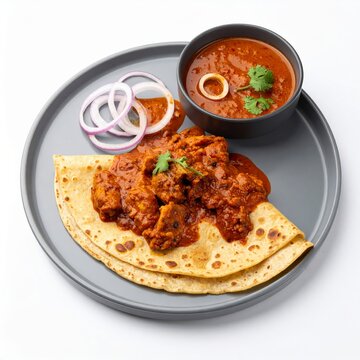 South Indian Parotta and Chicken Curry