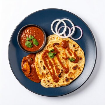 South Indian Parotta and Chicken Curry