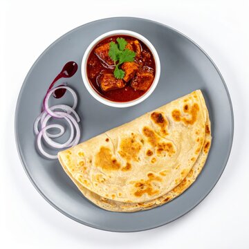 South Indian Parotta and Chicken Curry