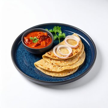 South Indian Parotta and Chicken Curry