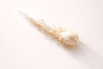 Vanilla Milk Comet Burst &mdash; Left-Half Copy Space (Premium Ad)