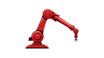 Robotics arm icon for industry 4.0 background isolated on a Transparent background, PNG file.