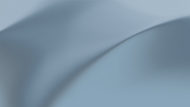 Smooth abstract blue wave background featuring a brushed metallic silver texture with a shiny steel pattern and a gradient aluminum wallpaper design