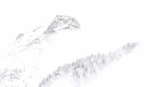 Amazing time lapse after snowstorm in the Gran Paradiso national park