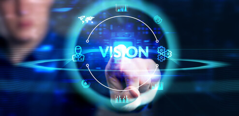 Vision concept. Business, Technology, Internet and network concept.