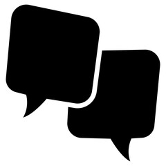Talk Bubbles Icon. Dialogue and Speech Bubbles for Chat, Message, Communication and Conversation Concepts. Vector Illustration
