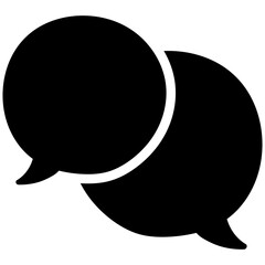Talk Bubbles Icon. Dialogue and Speech Bubbles for Chat, Message, Communication and Conversation Concepts. Vector Illustration
