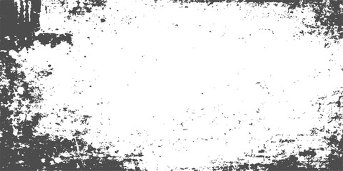 Fototapeta premium Abstract grunge background featuring a dark ink splash texture and a dirty paint splatter border for a vintage vector design