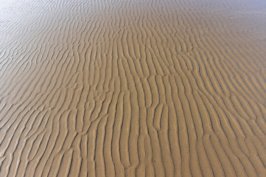 Sand patterns on beach