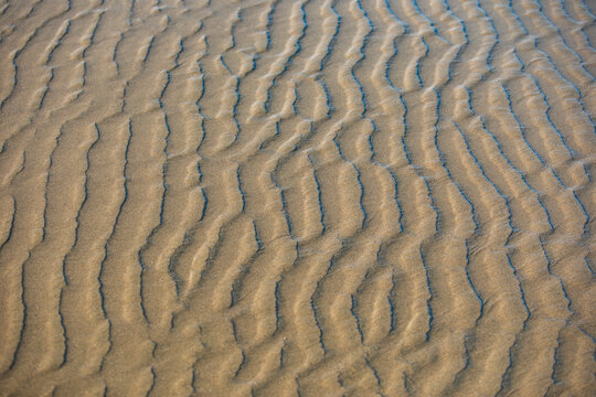 Sand patterns on beach