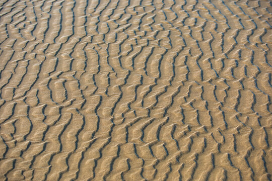 Sand patterns on beach