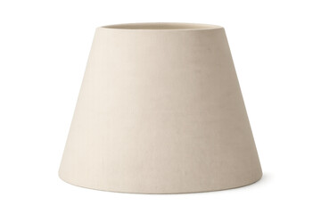 Cream conical lampshade rendering interior lighting accessory