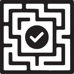Regulatory Maze Solved and Compliance Solution Vector Icon