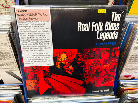 The Real Folk Blues Legends Cowboy Bebop vinyl by Yoko Kanno featuring blues music
