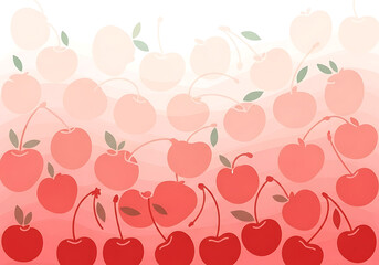 Abstract Cherry Gradient Background, Modern Stylized Cherry Pattern, Soft Pink Red Hues, Graphic Design Element