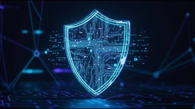 Digital shield with circuit board pattern protecting data security