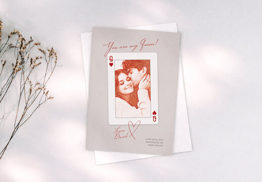 Playing Card Style Love Card
