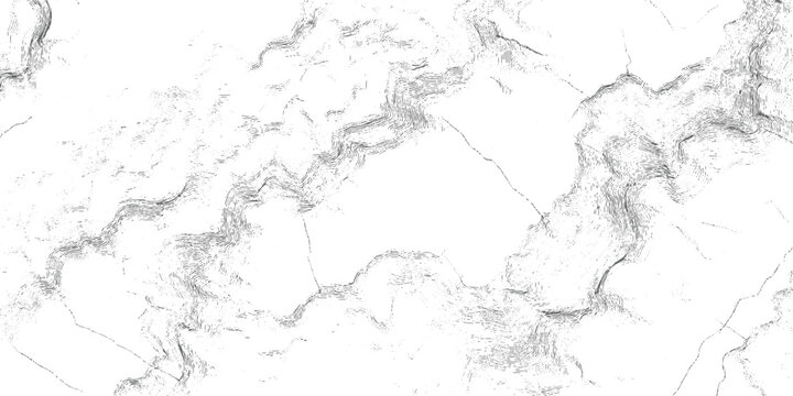 Topographic map contour lines depicting mountainous terrain with winding paths and valleys in grayscale