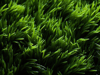 Smooth green grass lawn for a natural and refreshing background