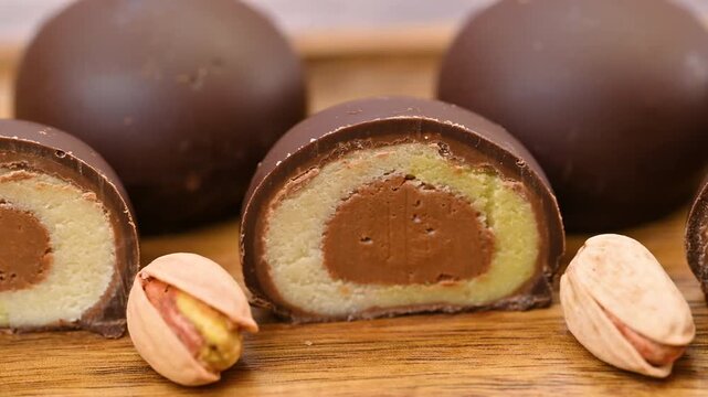  video of marzipan chocolates