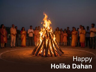 Holika dahan celebration background.