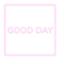 Frame with good day png neon typography text © Rawpixel.com