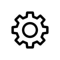 Minimal automation gear icon