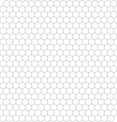 Gray Hexagonal Pattern on White Background