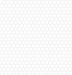 Gray Hexagonal Pattern on White Background