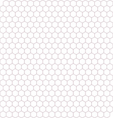 Pink Honeycomb Pattern on White Background