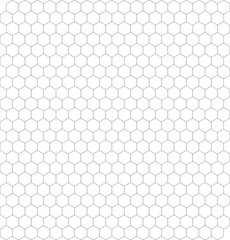 Gray Hexagonal Pattern on White Background