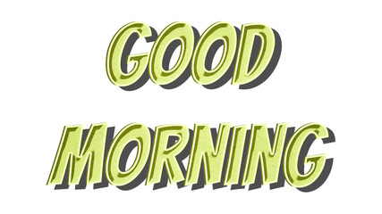 Good morning png retro lettering © Rawpixel.com
