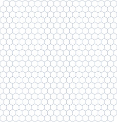 Gray Hexagonal Pattern on White Background