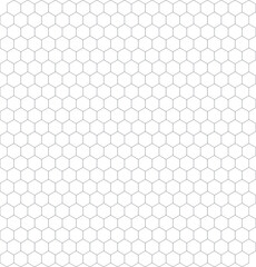 Gray Hexagonal Pattern on White Background