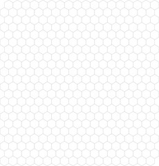 Gray Hexagonal Pattern on White Background