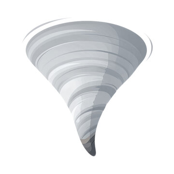 Swirling White Tornado Funne