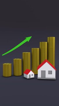 Rising Property Prices, Real Estate Market on the Rise. Full HD. 4K