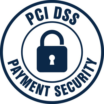 PCI DSS Payment Security Badge Icon for Secure Online Transactions and Compliance