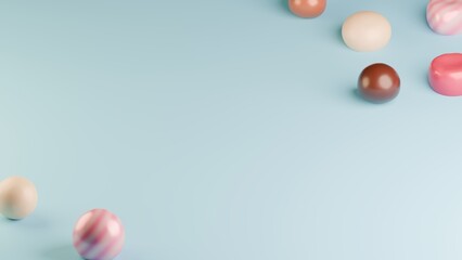 シンプルなチョコレートの3D背景★