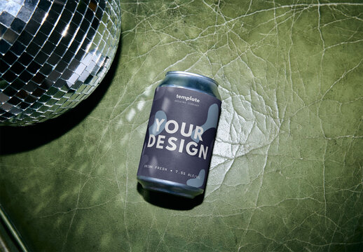 Mockup Of Customizable Drinks Can