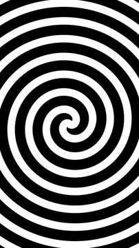 Radial Hypnosis Spiral Motion Background. Full HD. 4K