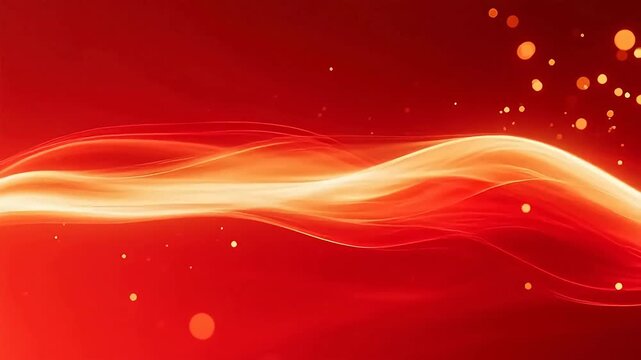 GoldenWaveonRedBackgroundwithSparkles