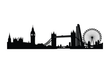 Obraz premium london City Silhouette