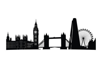 Fototapeta premium london City Silhouette
