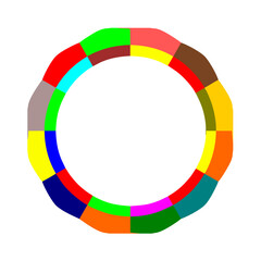 Colorful Abstract Round Circle Design