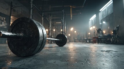 Dark Gym Weightlifting Equipment