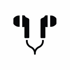 Black Earbuds Icon